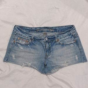 AEO Distressed Denim Shorts